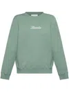 Lanvin Logo-embroidered Sweatshirt In Green