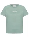 Lanvin Embroidered T-shirt In Green