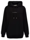 Lanvin Logo Embroidery Hoodie In Black