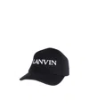 Lanvin Logo Hat In Black