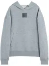 Lanvin Baggy Wool Hoodie In Grey