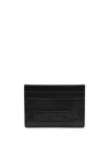 Lanvin Logo-patch Leather Cardholder In Black