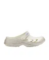 Lanvin Logo Patch Slip-on Slippers In White