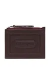 Lanvin Logo-patch Wallet In Red