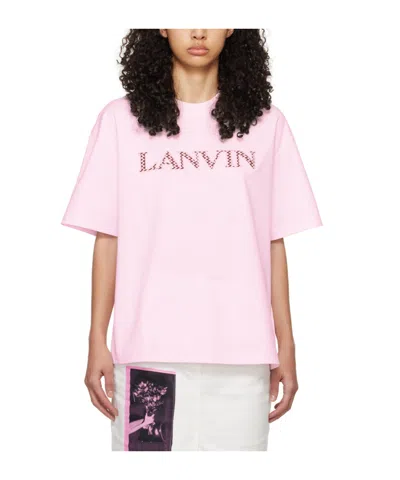 LANVIN LOGO-PATCHES COTTON T-SHIRT