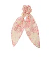 Lanvin Logo-pattern Scrunchie In Pink
