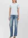 Lanvin Logo Print Crew Neck T-shirt With Short Sleeves