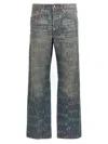 LANVIN LOGO PRINT JEANS