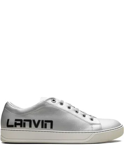 Lanvin Logo-print "metallic Grey"sneakers