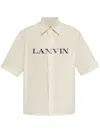 Lanvin Logo-print Shirt In Neutrals