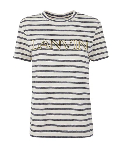 LANVIN LANVIN STRIPED CREWNECK T-SHIRT