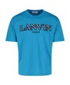 Lanvin Logo Print T-shirt In Blue