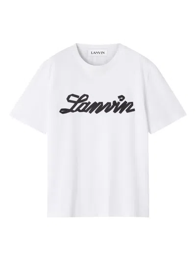 Lanvin Logo-print T-shirt In White
