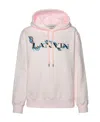 Lanvin Relaxed Fit Cotton Sweatshirt With Front Print In White