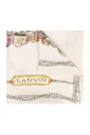 LANVIN LANVIN LOGO PRINTED SCARF