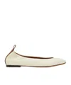 Lanvin The Nappa Leather Logo Ballerina Flat In Neutral