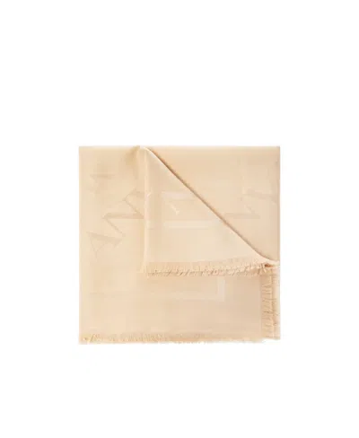 Lanvin Logo Scarf In Nude
