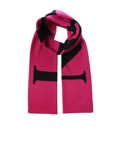 Lanvin Logo Scarf In Red