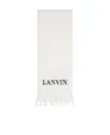Lanvin Logo Scarf In White
