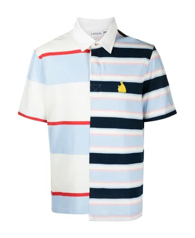 Lanvin Logo Short-sleeved Polo Shirt In Multi