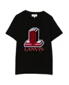 Lanvin Logo Short-sleeved T-shirt In Black