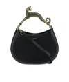 Lanvin 'cat Hobo' Bag In Calf Leather With Shoulder Strap In Black
