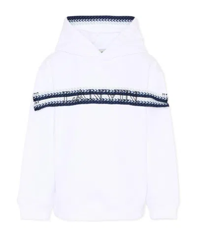 Lanvin Logo Stripe Hoodie In Multi
