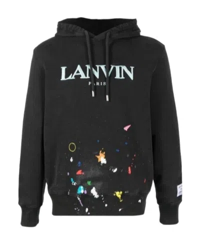 Lanvin Logo Sweater In Black