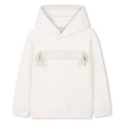 Lanvin Kids' Logo Sweatshirt In Beige