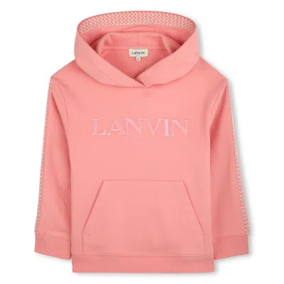 Lanvin Kids' Logo Sweatshirt In Pink