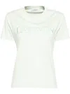 Lanvin Logo Cotton T-shirt In Green
