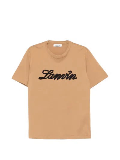 Lanvin Logo T-shirt In Neutral