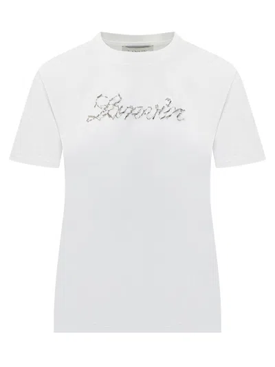 Lanvin Logo T-shirt In White