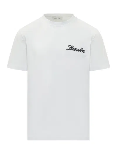 Lanvin Logo T-shirt In White