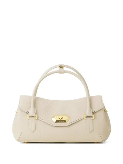 Lanvin Logo-detail Tote Bag In Neutral