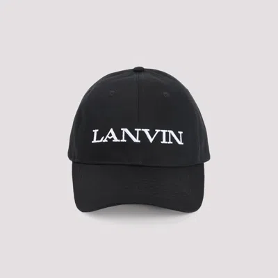 Lanvin Logo-embroidered Baseball Cap In Black