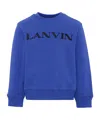 Lanvin Logo-embroidered Sweatshirt In Blue