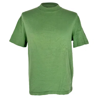 Pre-owned Lanvin Logo-print T-shirt In Green Cotton