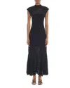 Lanvin Knit Bodycon A Line Dress In Black
