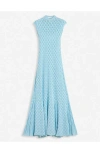 Lanvin Robe Longue Ajustee Pour Femme In Budgie