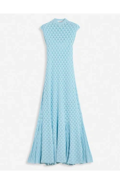 LANVIN LANVIN LONG DRESS IN LACE EFFECT KNIT