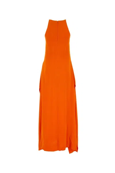 Lanvin Long Dresses. In Brightorange