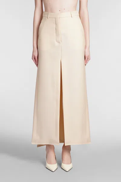 Lanvin Long Skirt In Beige