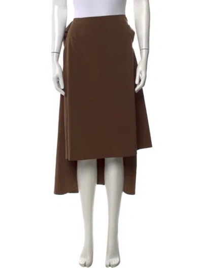 Pre-owned Lanvin Long Skirt In Brown