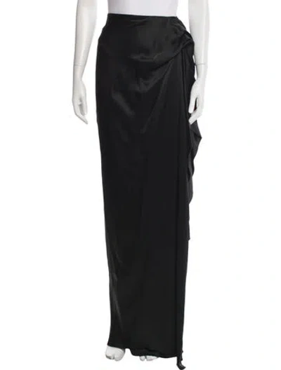 Pre-owned Lanvin Long Skirt W/ Tags In Black