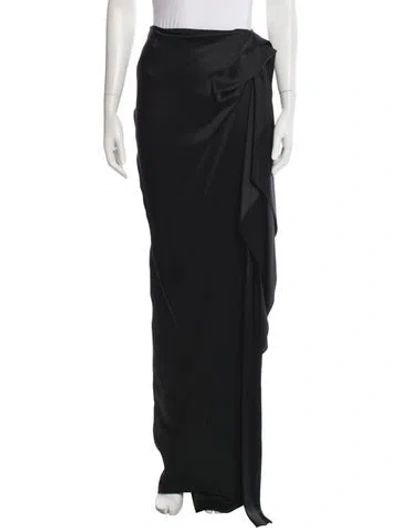 Pre-owned Lanvin Long Skirt W/ Tags In Black