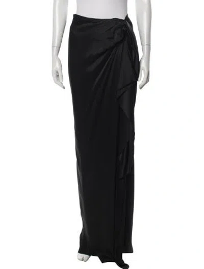 Pre-owned Lanvin Long Skirt W/ Tags In Black