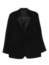 Lanvin Long-sleeve Blazer In Black