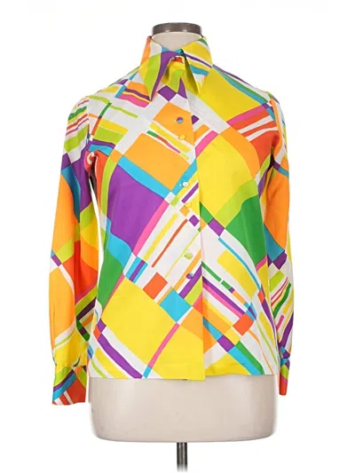 Pre-owned Lanvin Long Sleeve Blouse In Yellow