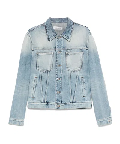 Lanvin Long Sleeve Denim Jacket In Blue